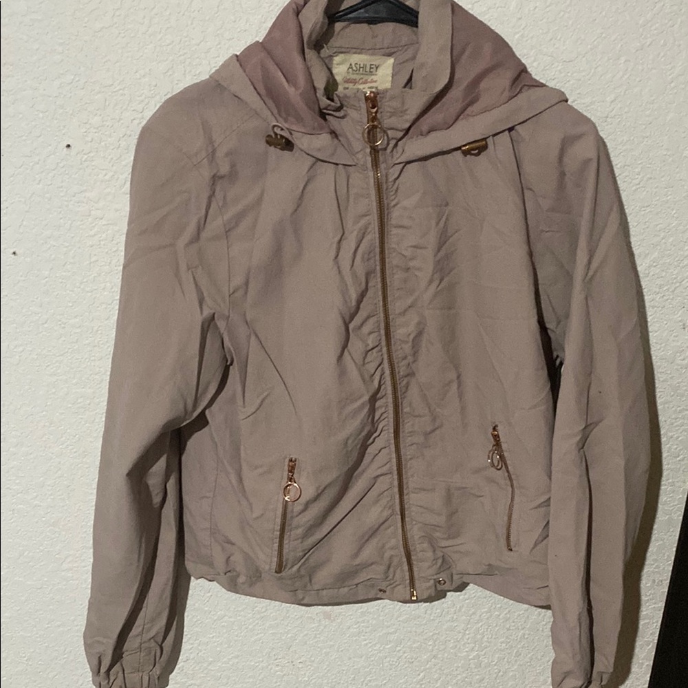 Ashley By 26 International Women's Tan Hooded Jacket
